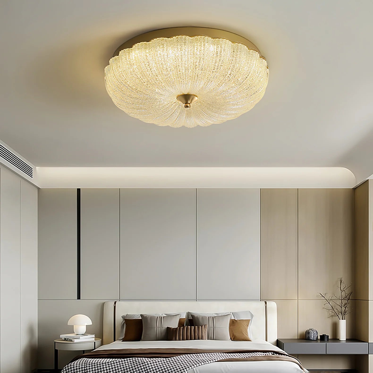 Stylish Round Glass Ceiling Light
