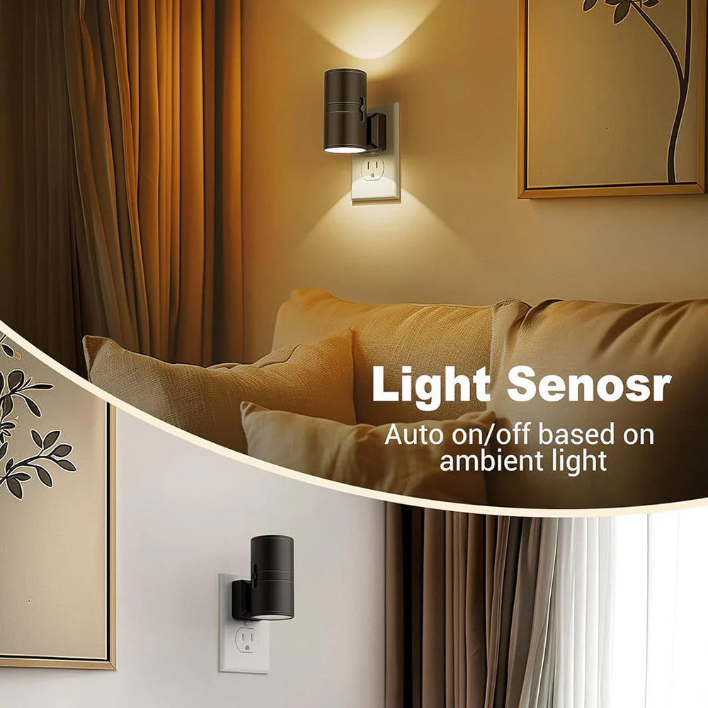 Modern Versatile Black Socket Wall Light