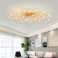 Opulent Star-Globe glass Ceiling Light