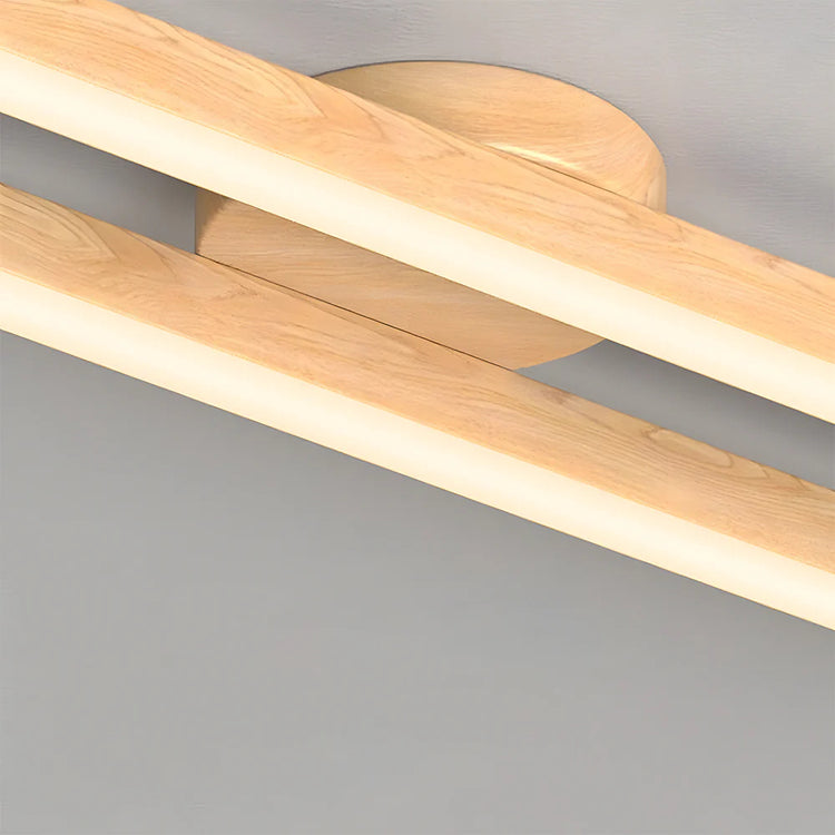 Nordic Wooden Grain Loftslampe