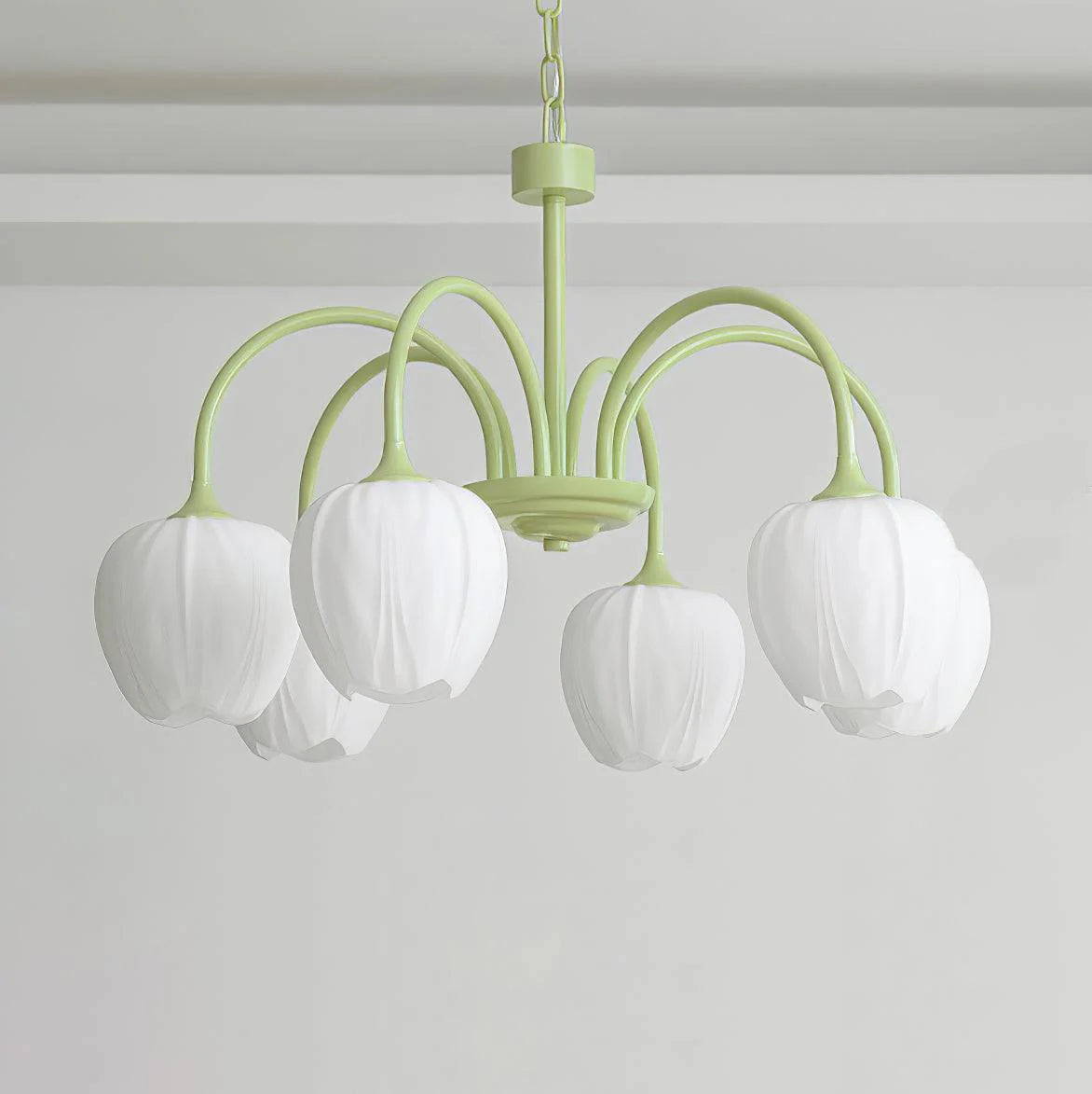 Lampadario di soggiorno minimalista moderno color crema