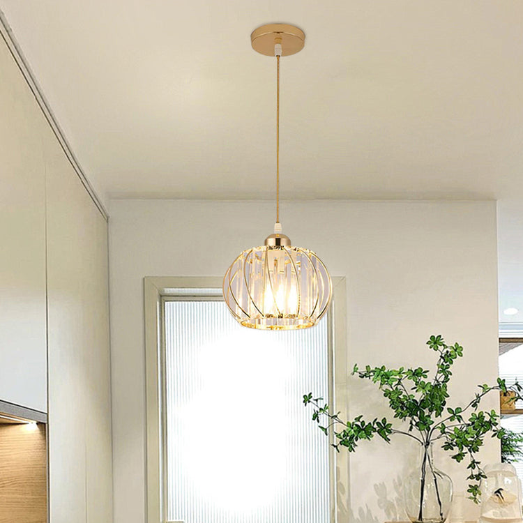 Moderne Nordisk Simple Globular Glas Pendel Light