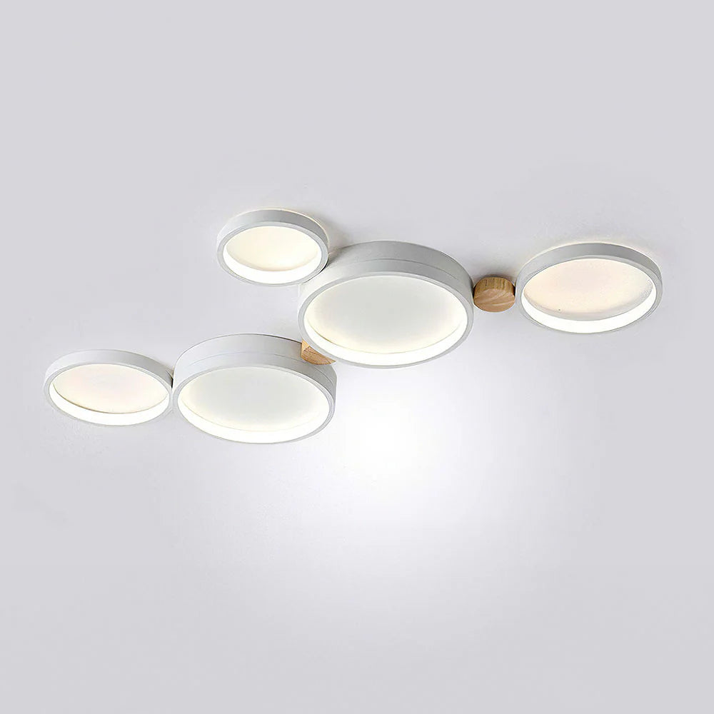 Plafonnier LED circulaire en fer artistique