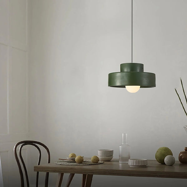Contemporary Circle Resin Pendant Light