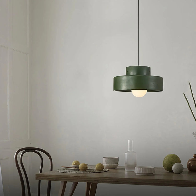Contemporary Circle Resin Pendant Light
