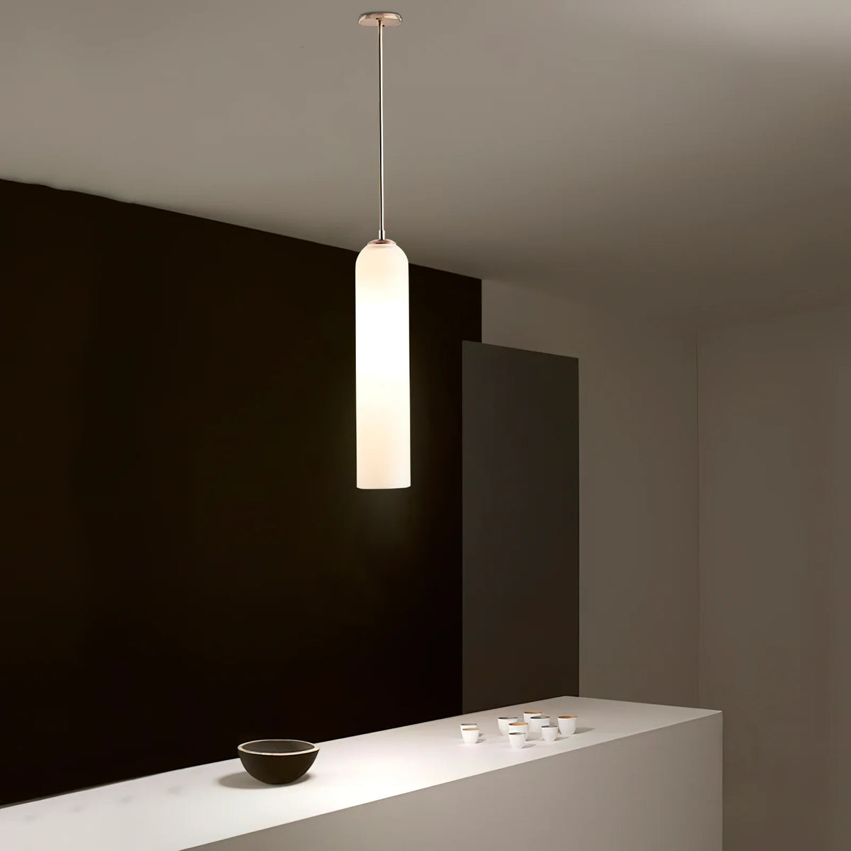 Schlankes Rohrglasanhänger Licht