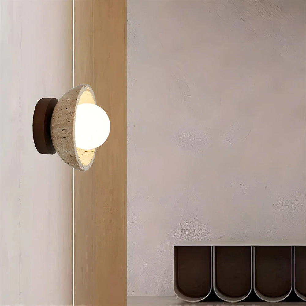 Modern Industrial Stone Wall Light