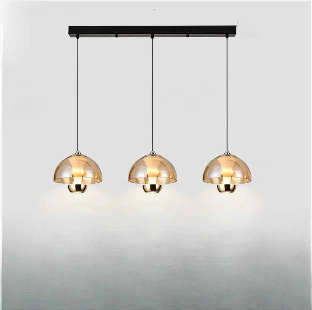 Nordic 3 Heads Glass Kitchen pendel Light