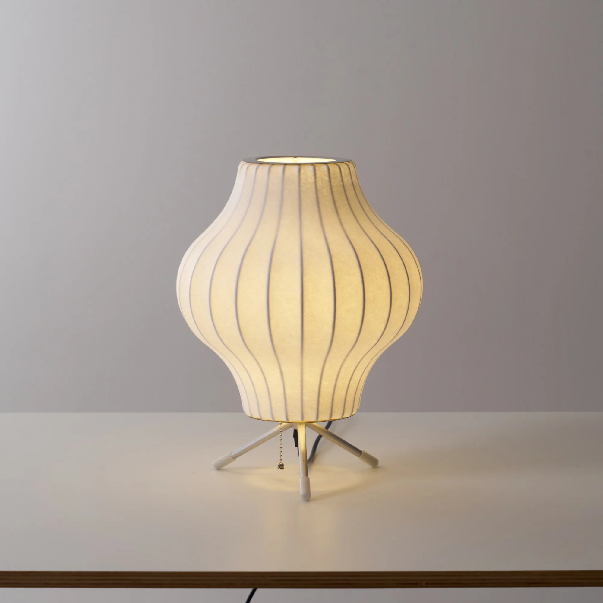Classical Oval Imitation Silk Table Lamp
