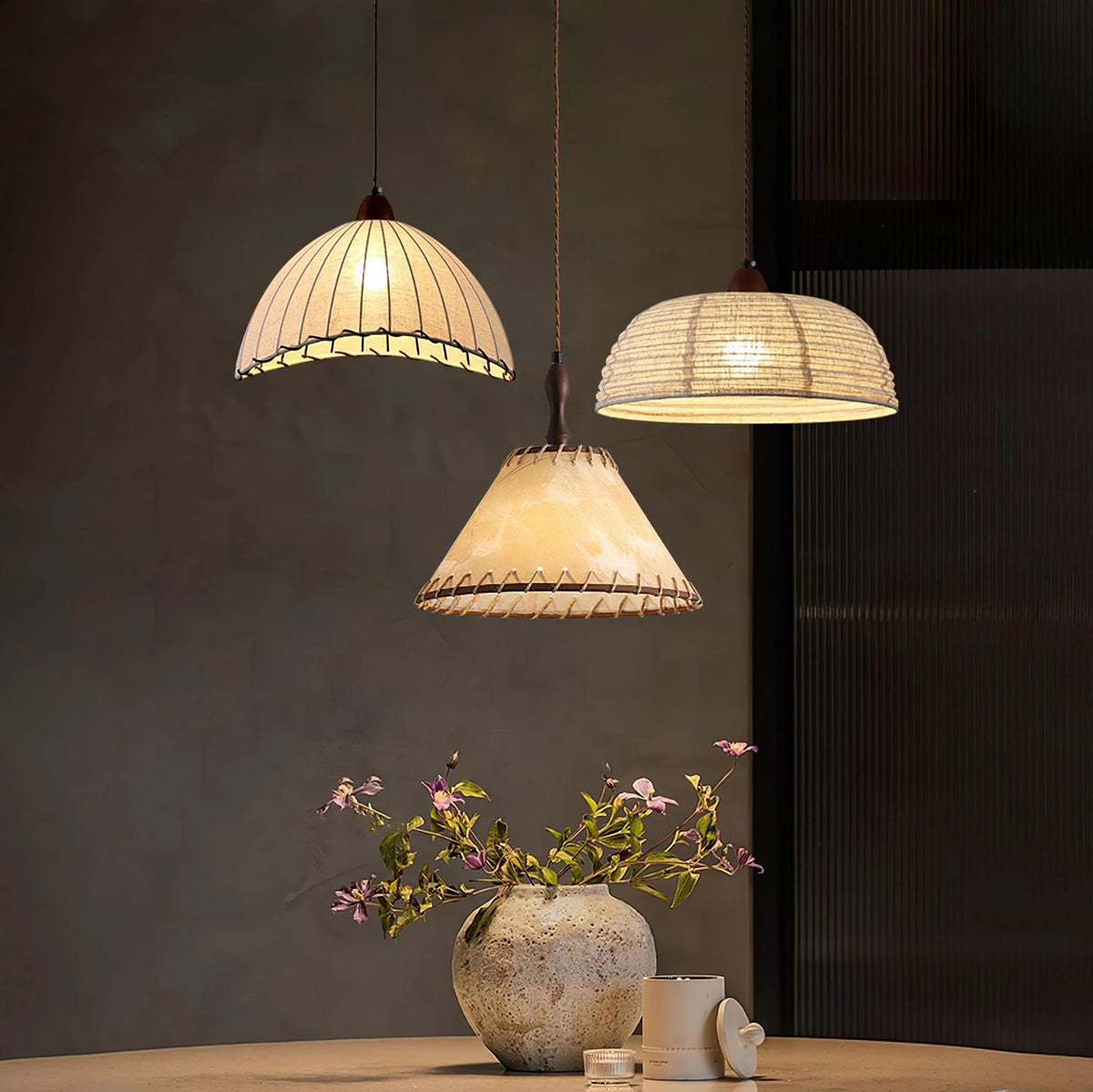 Caela Fabric Pendant Light