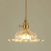 Nordic Amber Brass Glass pendellys