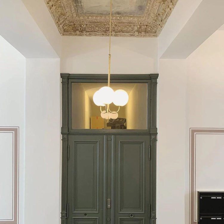 Moderne sfære glas pendel lys