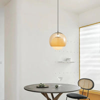Retro Orange Bauhaus Pendant Lamp