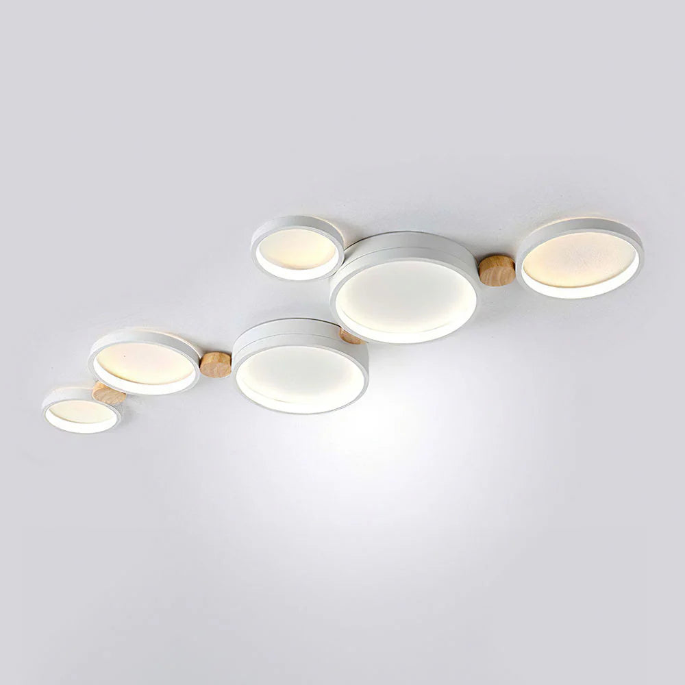 Plafonnier LED circulaire en fer artistique