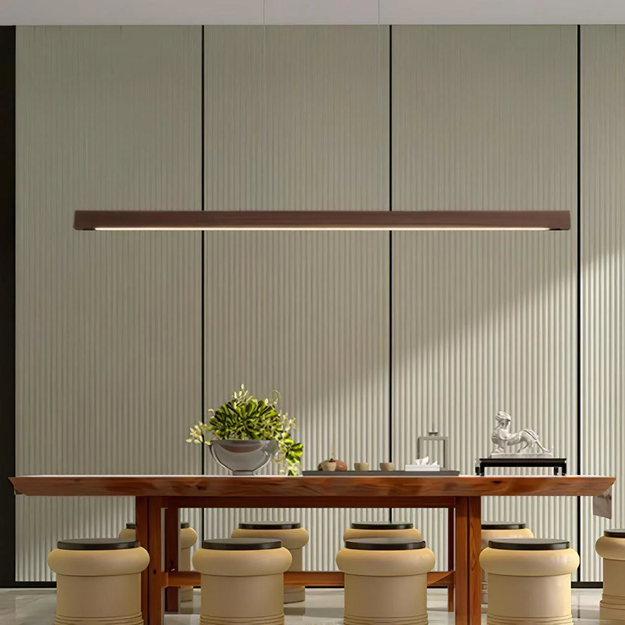 Lampada a sospensione lineare Timberline