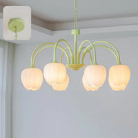 Lampadario di soggiorno minimalista moderno color crema