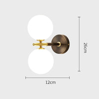 Elegant Copper Globe Wall Light