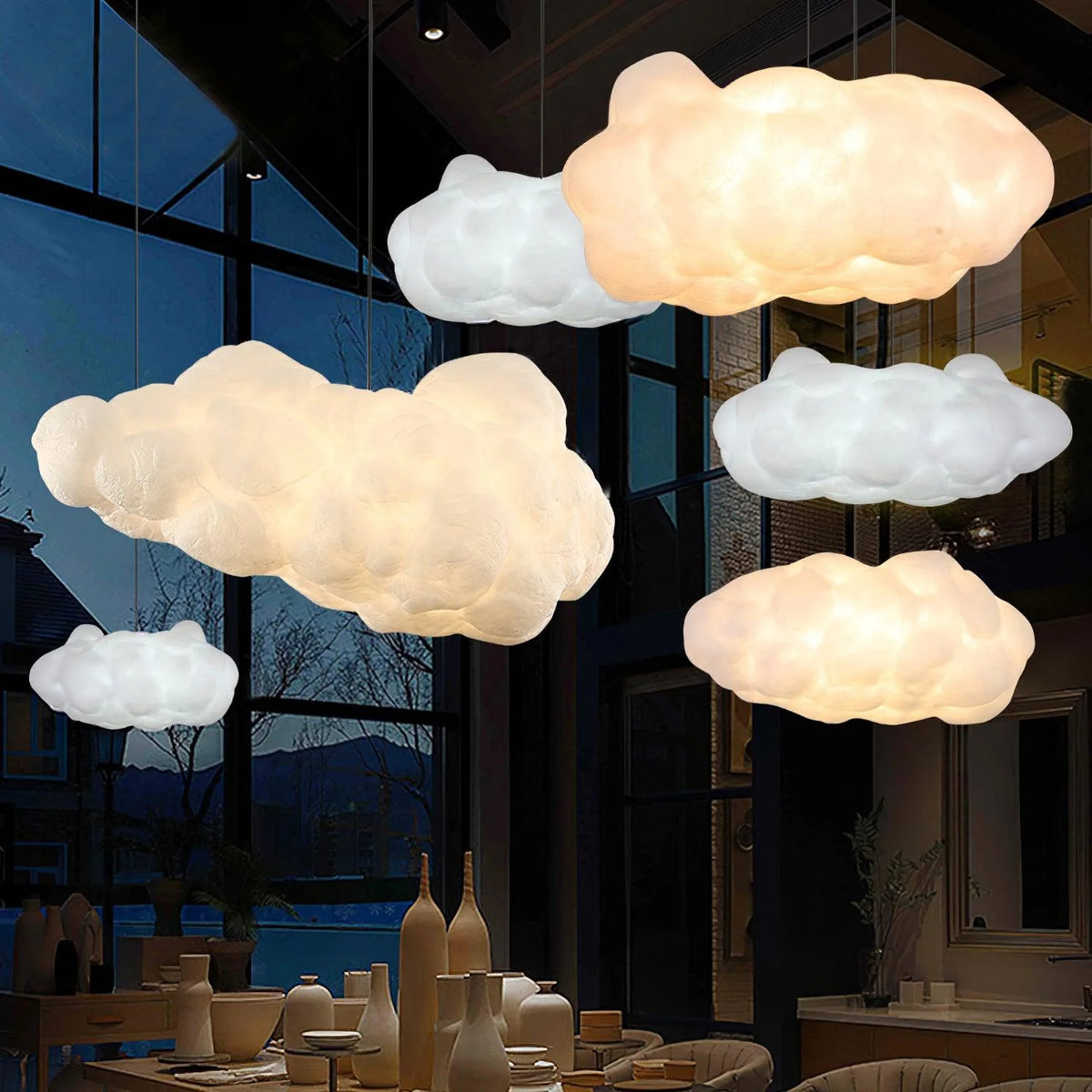 Modern Creative Cloud-Shaped Ceiling Lamp