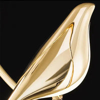 Pendante d'oiseau doré chic moderne