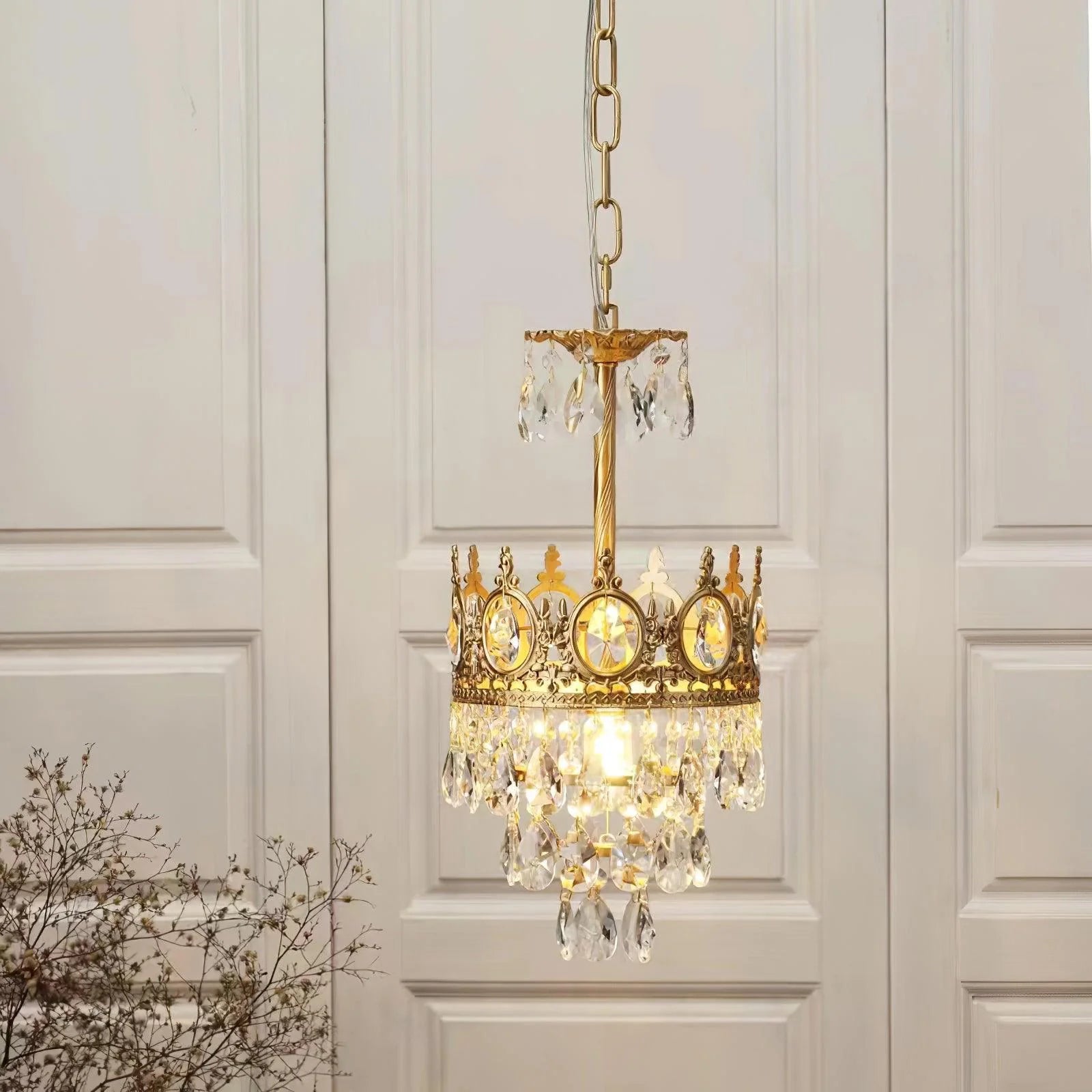 Lampadario vintage scintillante