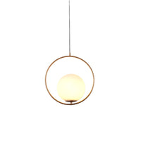 Glarefusion Modern Frosted Glass Ball Chandelier