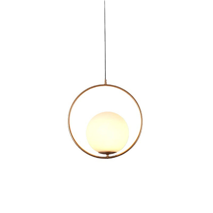 Glarefusion Modern Frosted Glass Ball Chandelier