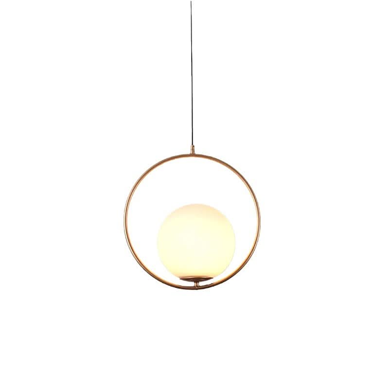 Lampadario moderno a sfera in vetro smerigliato Glarefusion