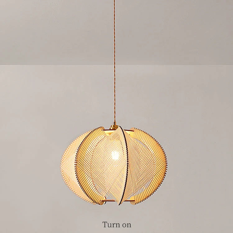Artistic Wooden Irregular Pendant Light