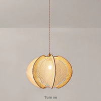 Artistic Wooden Irregular Pendant Light
