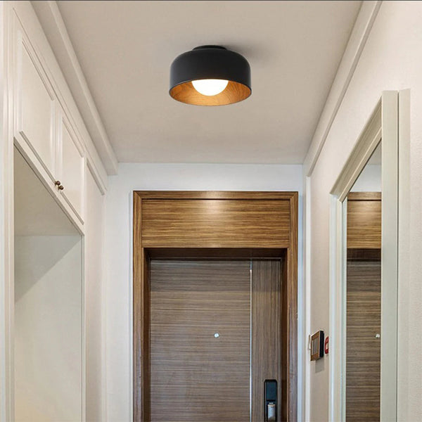 Modern Bowl Metal Flush Ceiling Light