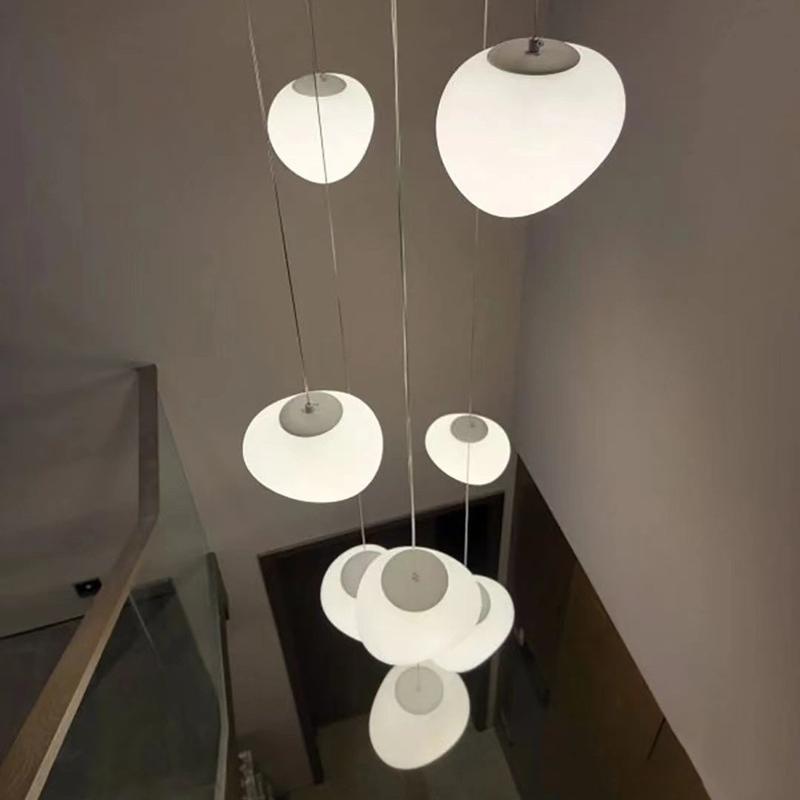 Nordic Art Deco Living Room Pebble Pendant Light
