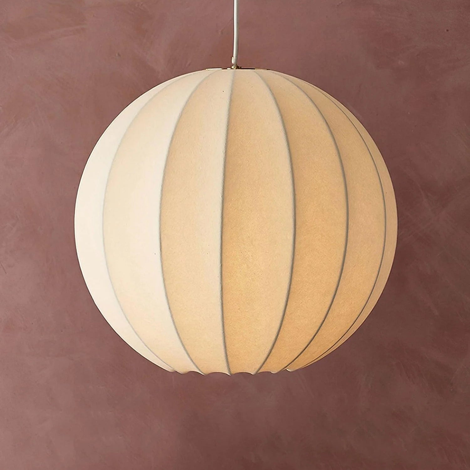 Lampada a sospensione in seta Aeris