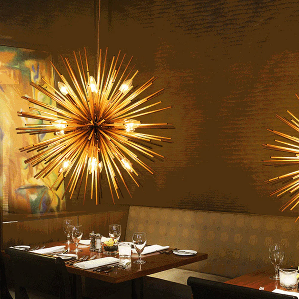 Medieval Metal Dandelion Chandelier