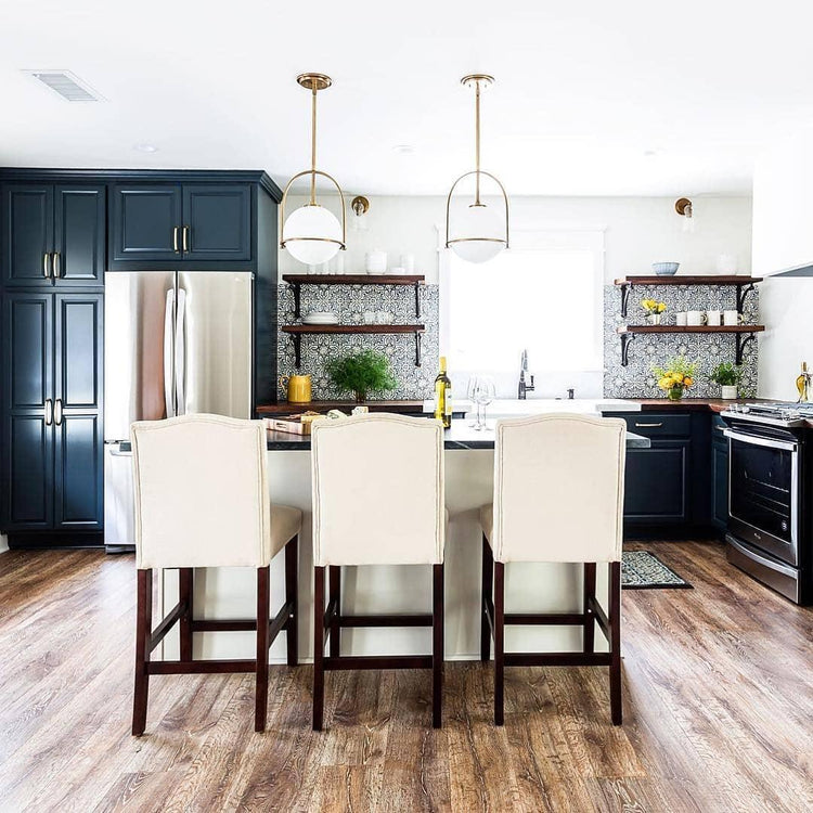 Elegant rund glaspendel