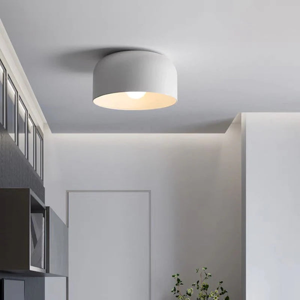 Scandinavian Round Iron Ceiling Light