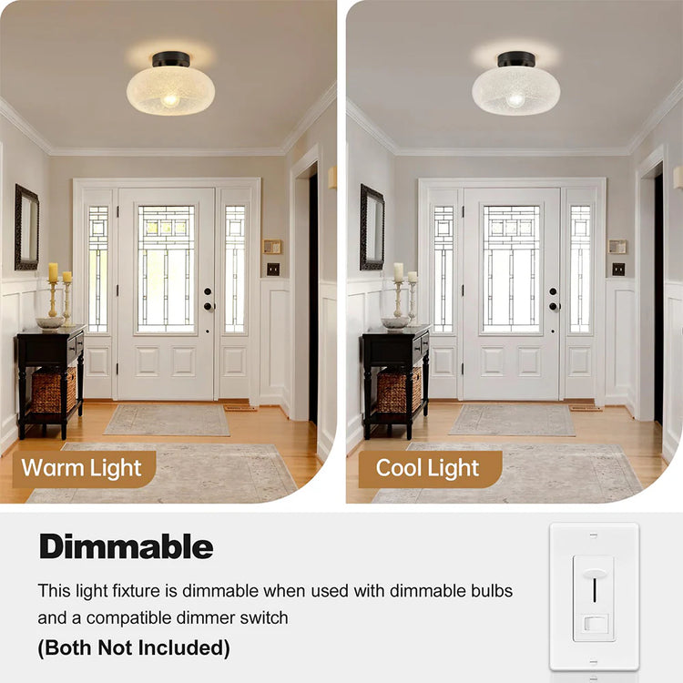 Klassisk Sphere Glas Glow Loftslampe