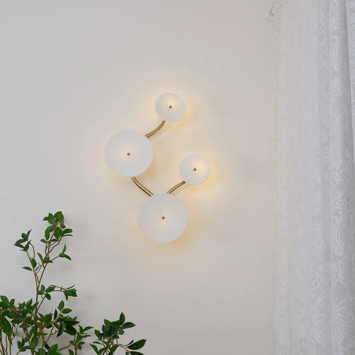 Lotus Bloom Wall Sconce