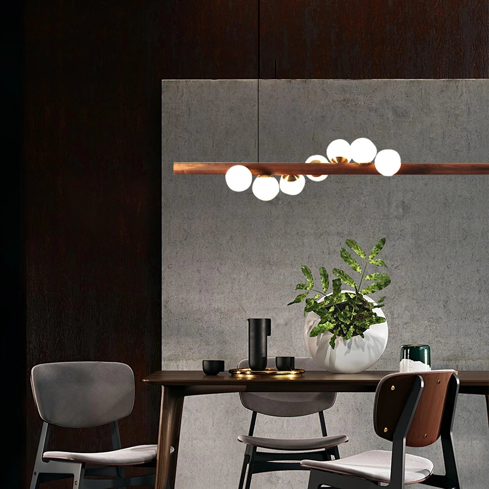 Lampada a sospensione in legno nordico