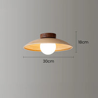 Rustic Mini Wood Ceiling Lamp