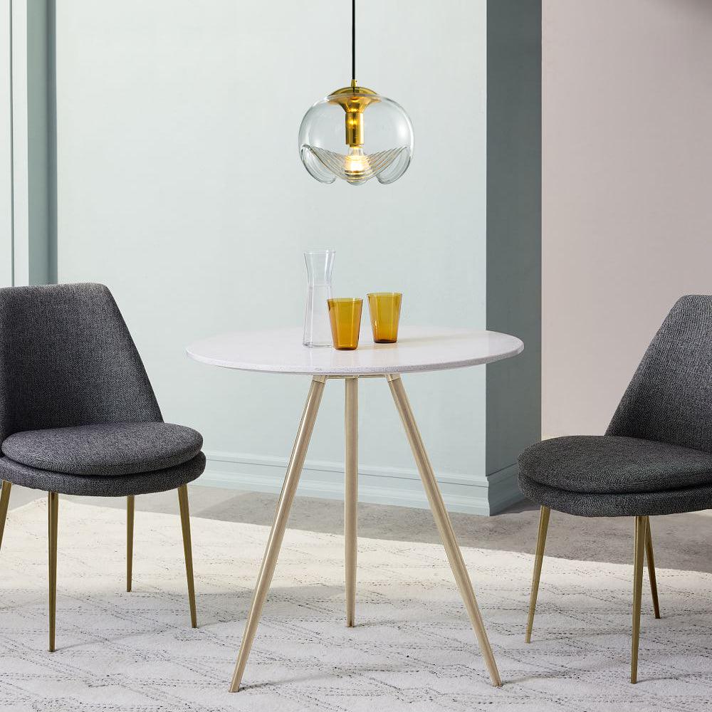 Lampe à suspension en verre à sphère ronde tendance
