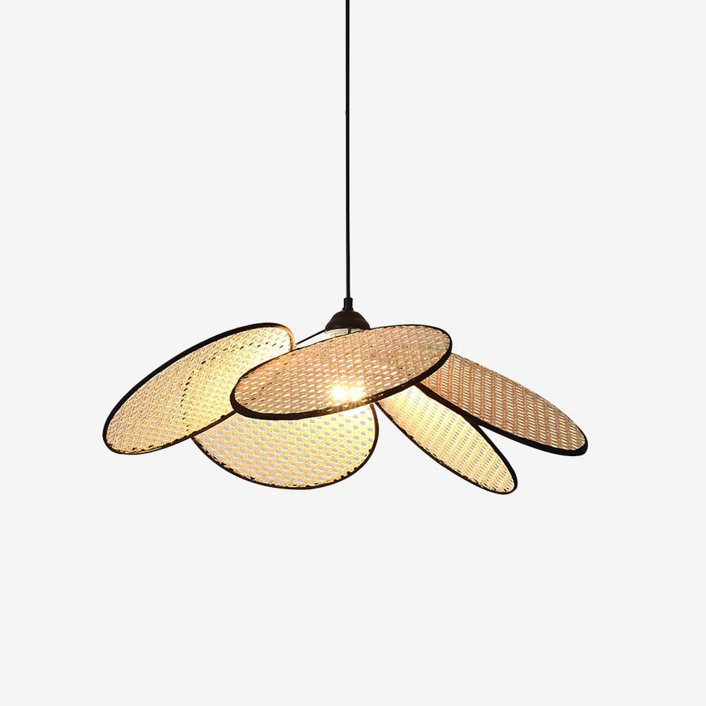 Lampada a sospensione Bloom in rattan