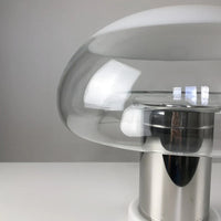 Minimalistisk glassvamp bordlampe