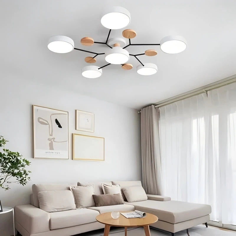 Plafoniera a LED circolare moderna in acrilico nordico