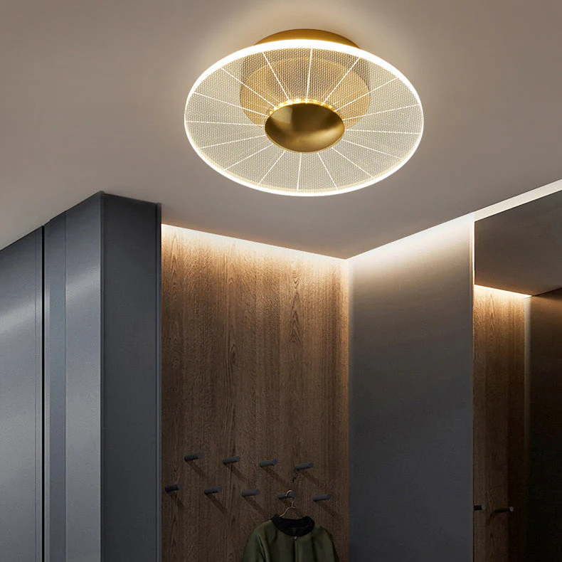 Glarefusion moderne geometrisk kornloftslampe