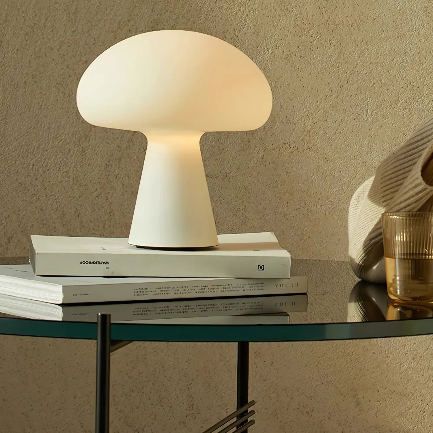 Modern Mushroom Polyethylene Table Lamp