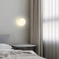 Alabaster Globe Wall Light