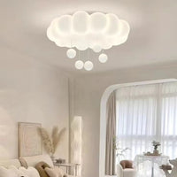 Creamy Cozy Bubble-Cloud Bedroom Ceiling Light