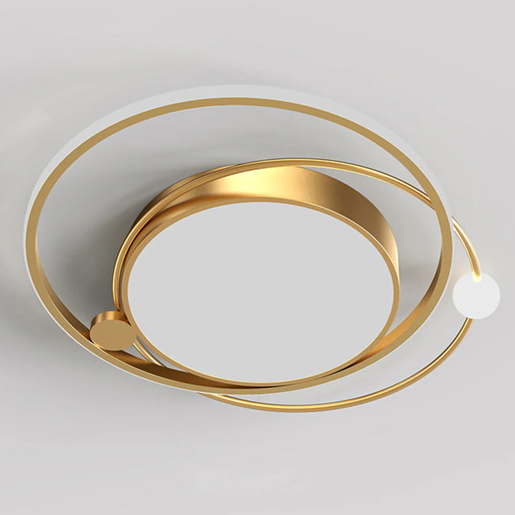 Stilfuld rund akryl loftslampe