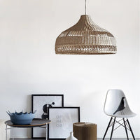 Coastal Weave Dome Pendant Light