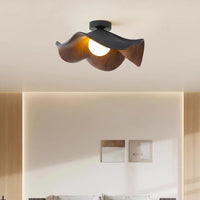 Valnødbladformet moderne minimalistisk soveværelsesloftslampe